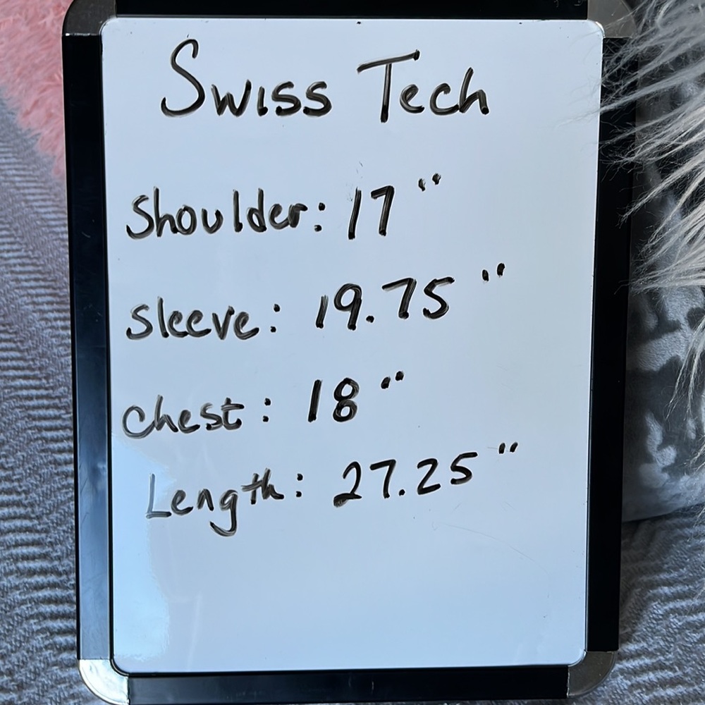 Swiss Tech Coffee Brown Pullover Lightweight Long… - image 5